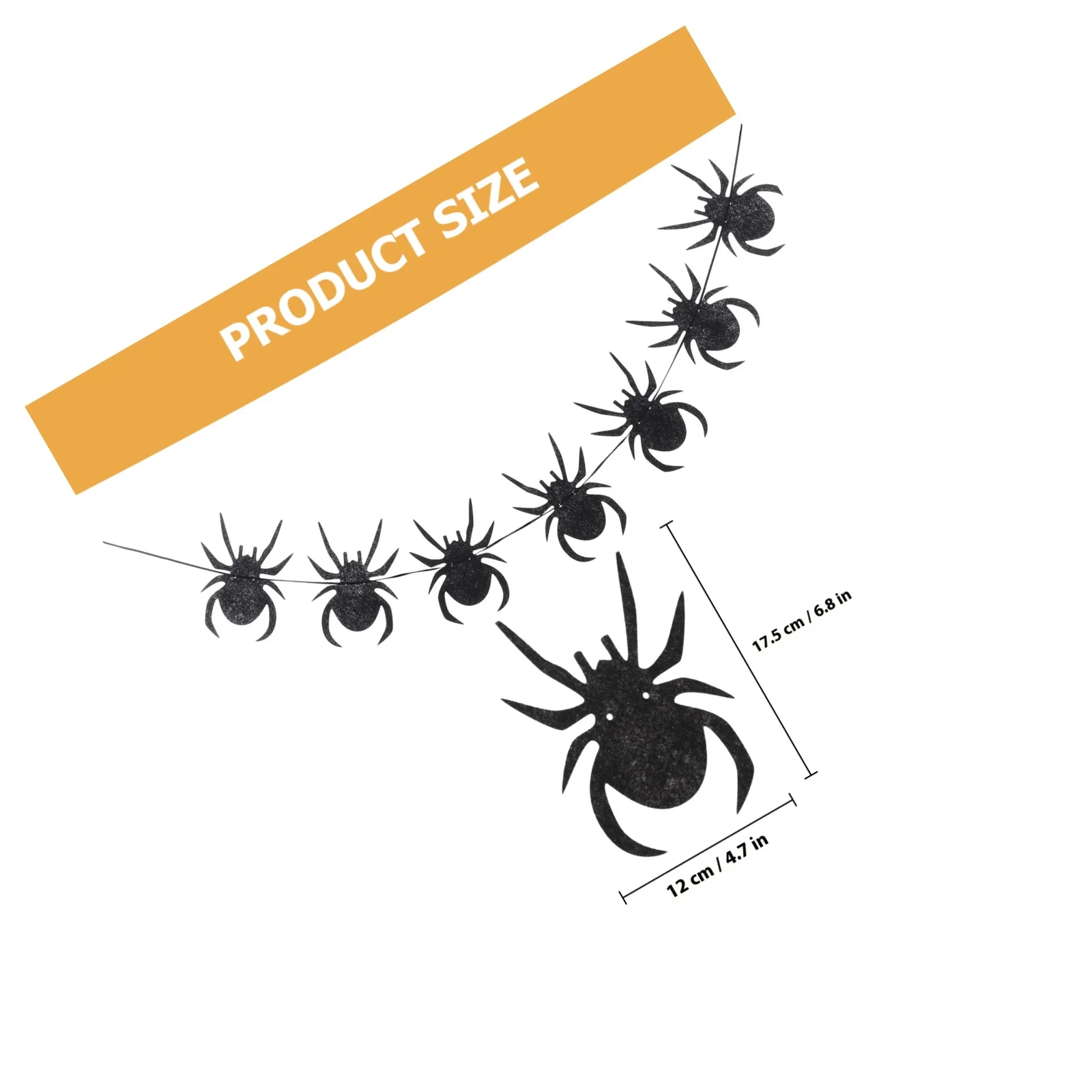 لافتة حفلات الهالوين، لافتة لباد العنكبوت، زينة معلقة على شكل عنكبوت أسود، تصميم إبداعي، صناعة متقنة، حديقة المنزل