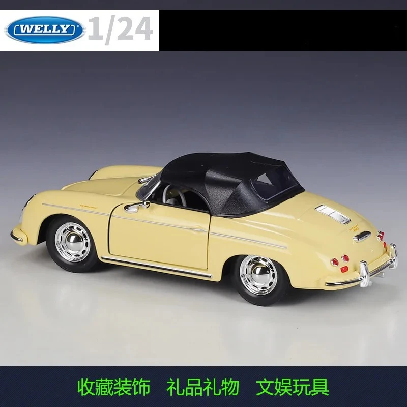 WELLY 1:24 356A Speedster عالية المحاكاة سيارة مصنوعة من خليط معدني نموذج سيارة ألعاب أطفال مجموعة هدايا B932 سيارة مصنوعة من خليط معدني