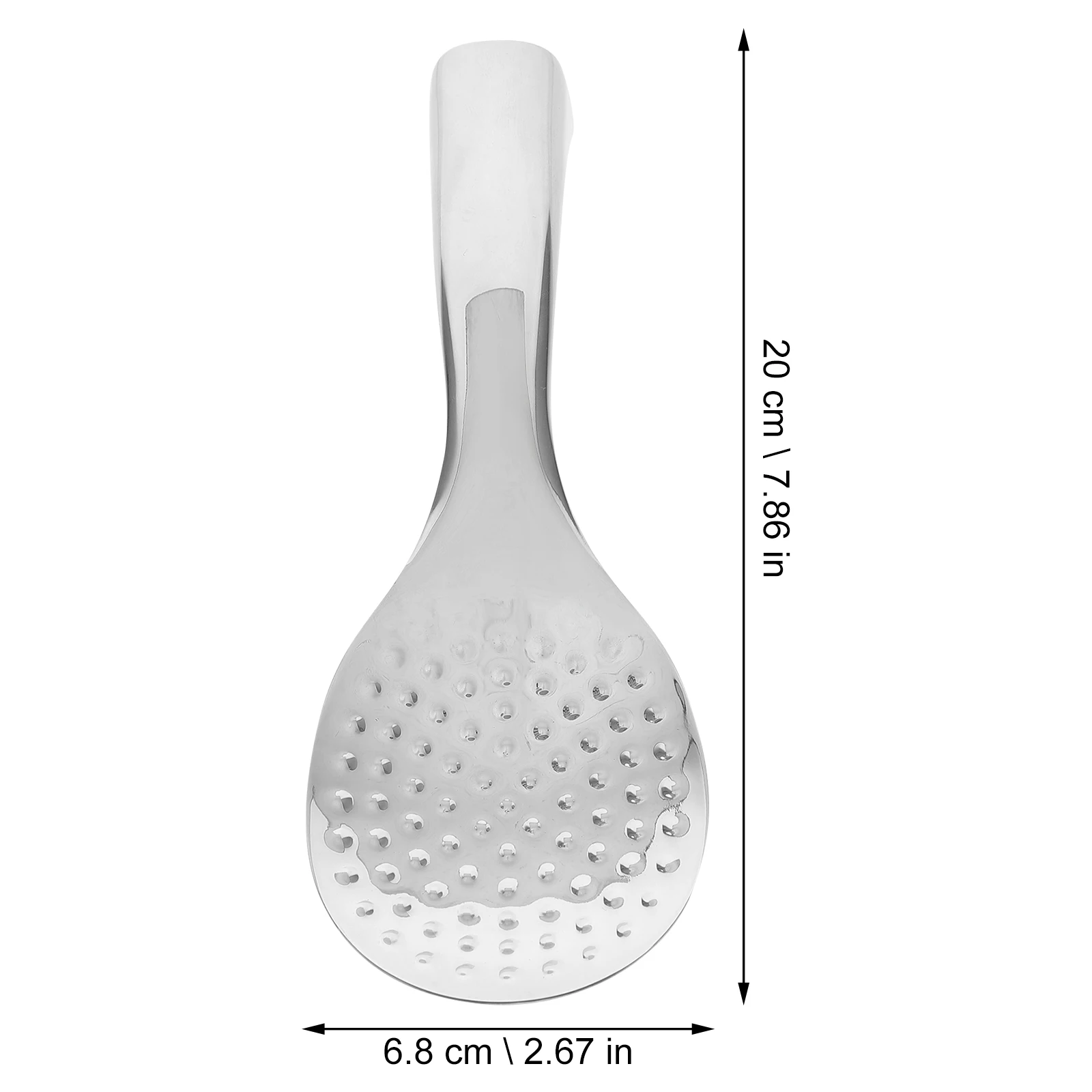 

1pc Stainless Steel Rice Paddle Spoon Non-Stick Wear-Resistant Ergonomic Handle Stand-Up Design Multi-Functional Serving