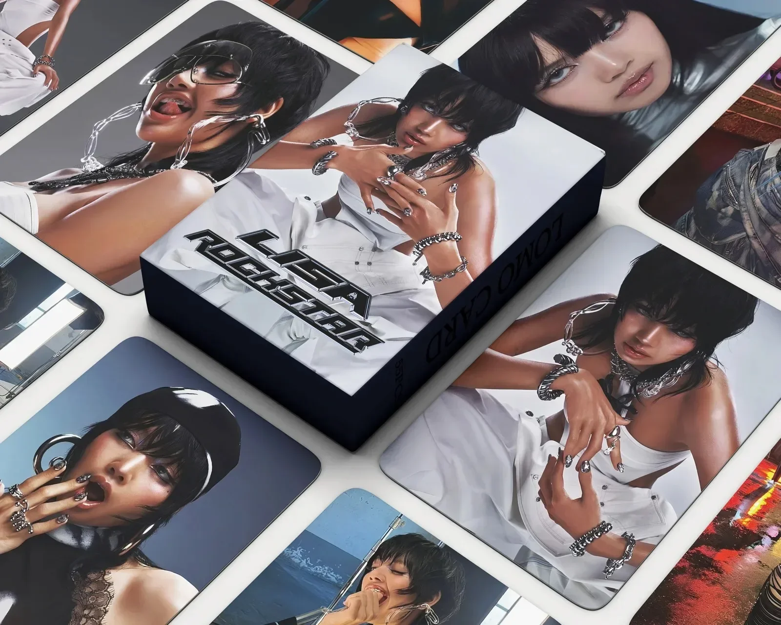 55Pcs/Set Kpop LISA ROCKSTAR Solo Lomo Card New Ablum HD Photo Print Pictures Photocard For Fans Collection Postcards Gifts