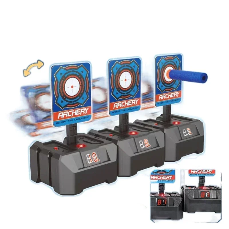 Jouets de cible d'enregistrement à réinitialisation automatique 1-n pour enfants, jeux de balle d'eau douce Eva, arme, pistolet, fusil, planche de tir pour NerfsCs Go, cadeau pour garçons