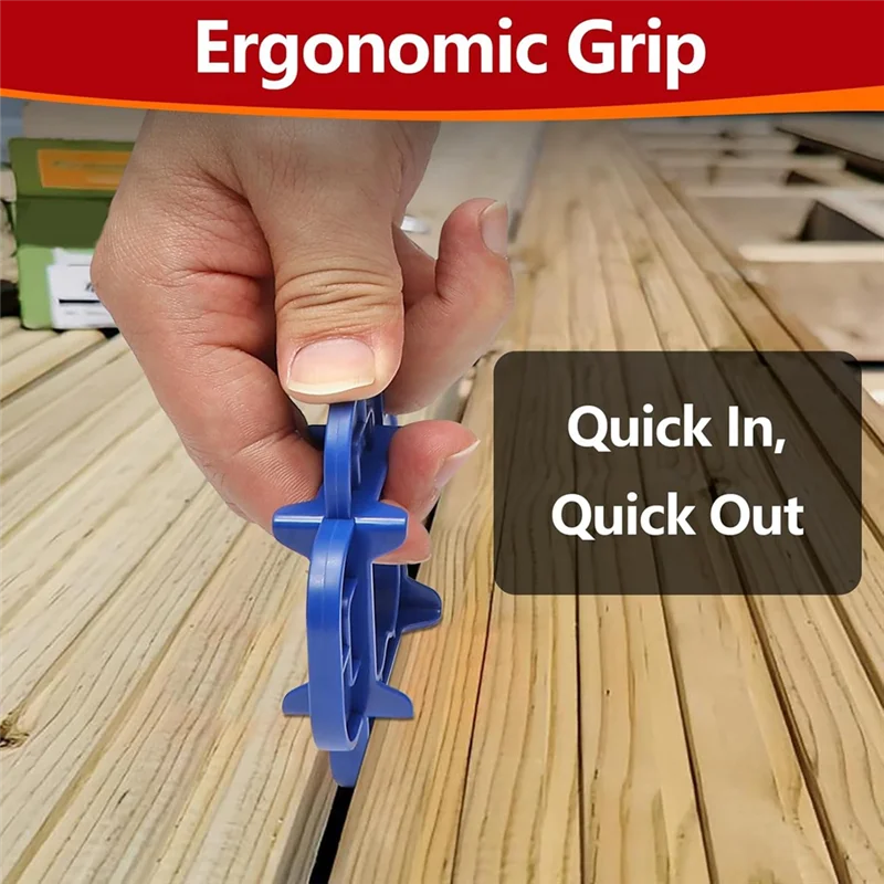 ABRB-разделительный инструмент для настильной доски 4-в-1, многоразмерный (5/32 дюйма, 3/16 дюйма, 1/4 дюйма, 5/16 дюйма), набор из 6 предметов для композитного, обработанного давлением дерева