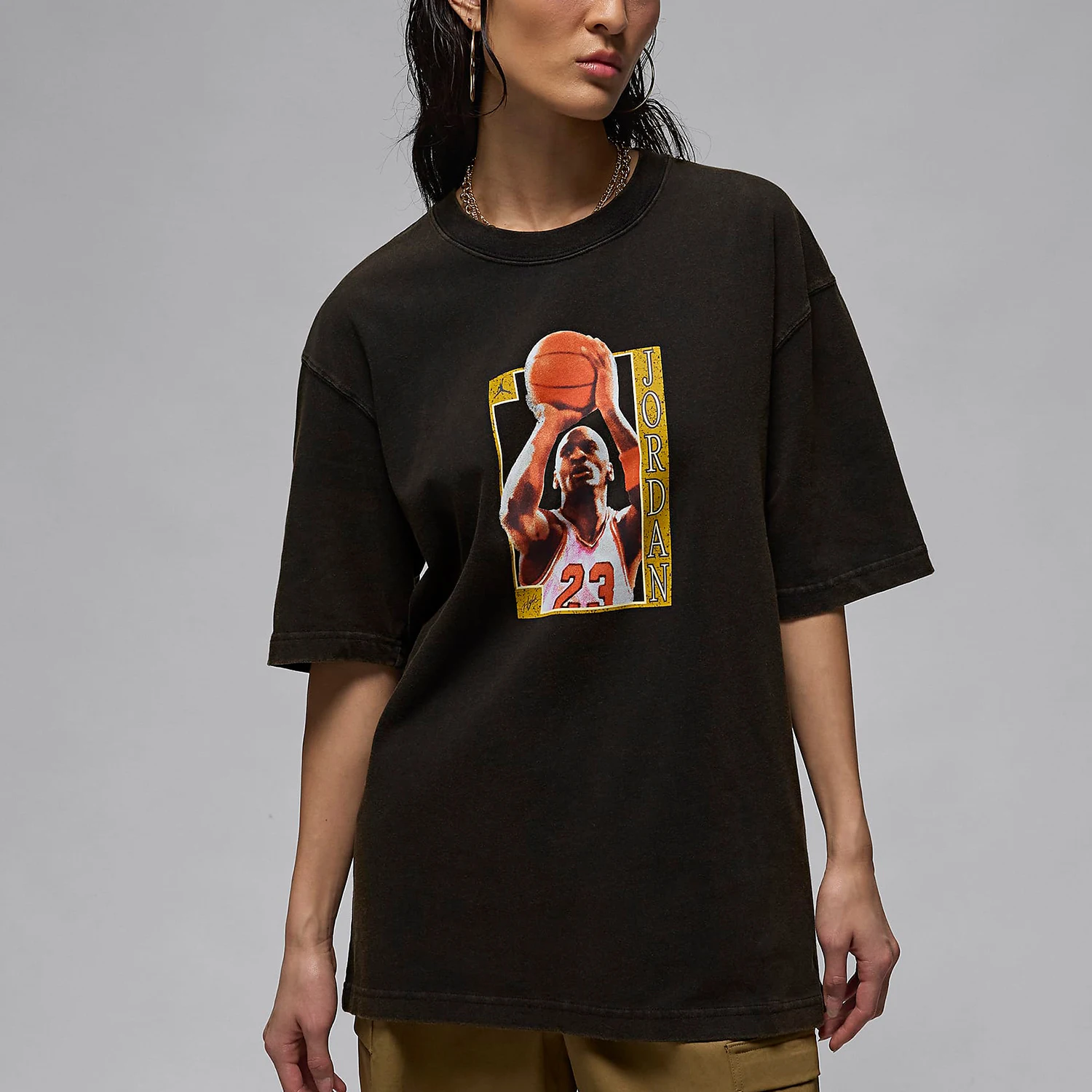 

Оригинальная женская футболка Nike Jordan с короткими рукавами и принтом FN5376-010