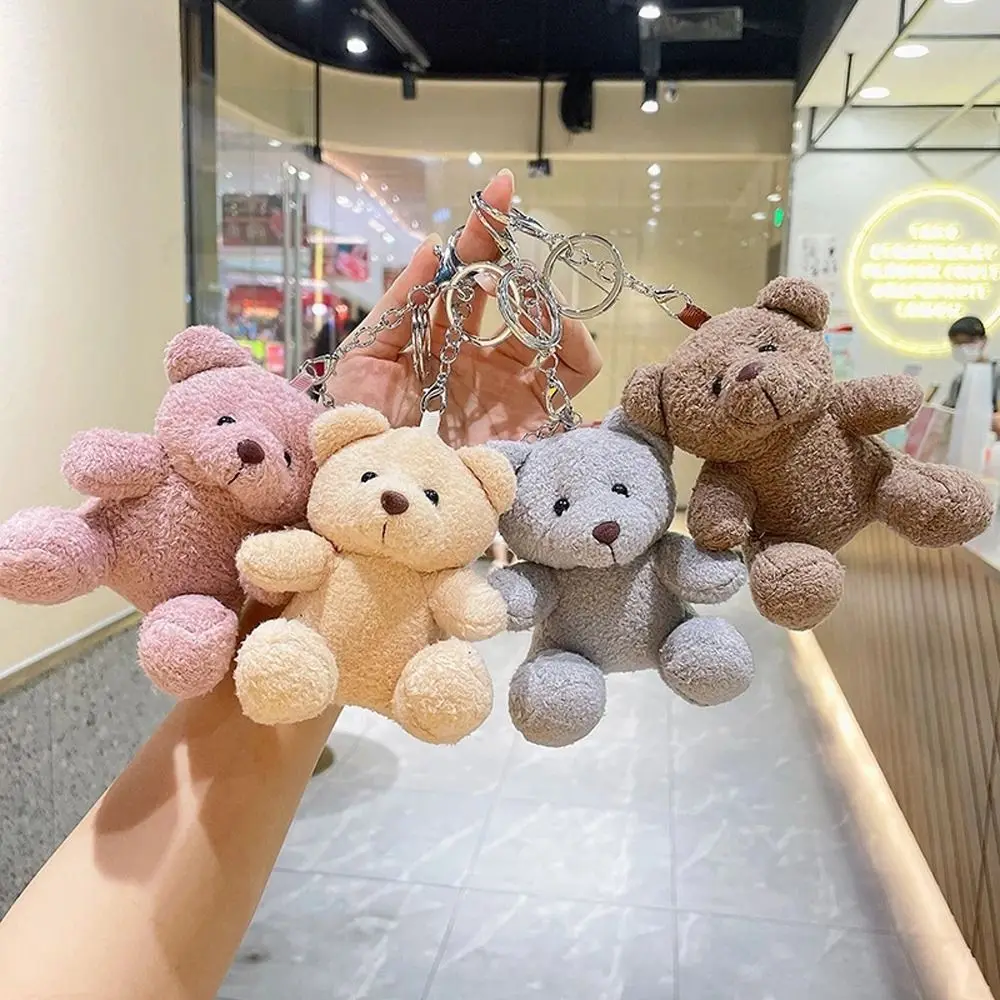 Pendant Hanging Decoration Key Ring Backpack Pendant Sitting Bear Plush Doll Bear Plush Doll Bear Plush Keychain Plush Keyring