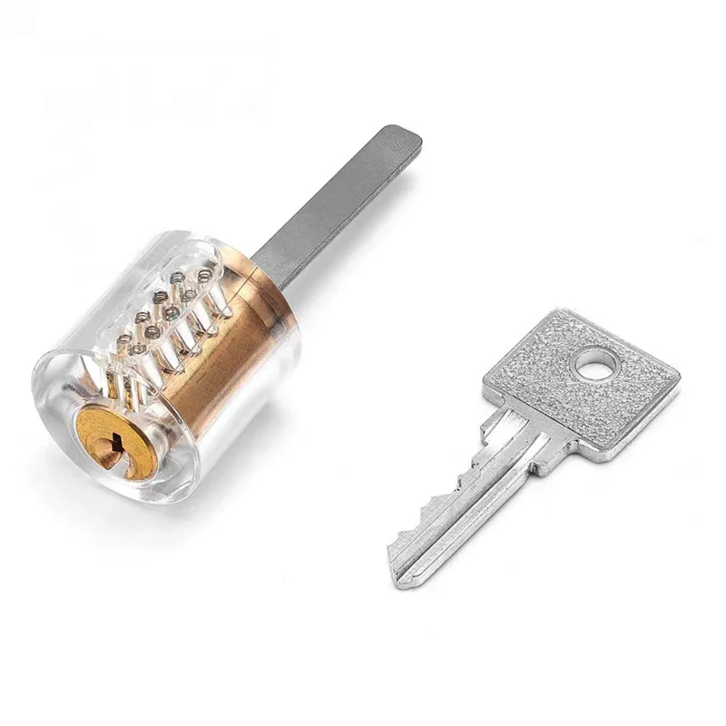 Transparent Training Lock Padlock Locksmith Practical Demonstration Tool For Skill Training and Education Suitable For Beginners