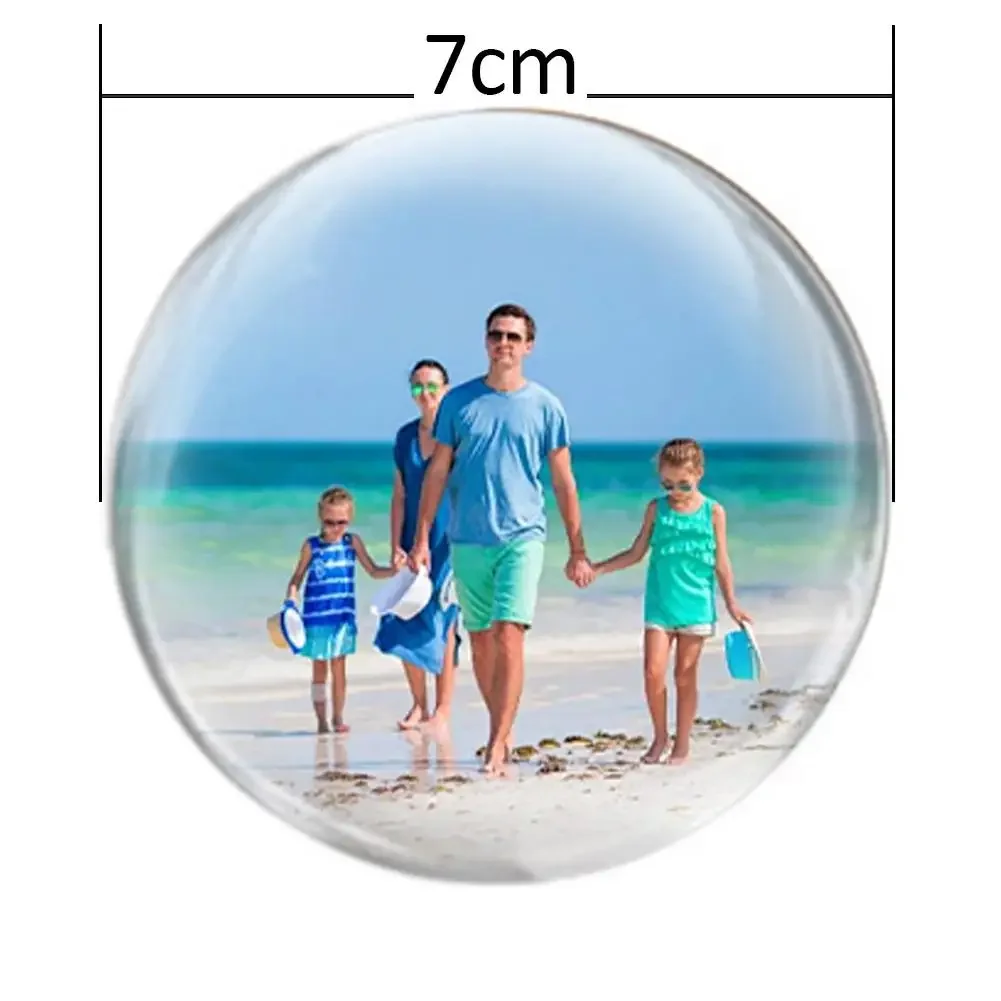 Boule De Cristal 3D Magique - Album Photo Numérique Ultrasons, Memory Orb 7 Cm Lumineuse, Photos & Vidéos Personnalisables, Souvenir Émotionnel Idéal (Blanc)