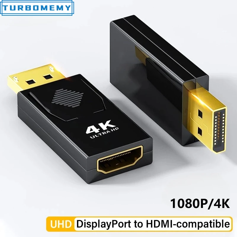 4K 1080P Displayport to HDMI-Compatible Adapter For PC Laptop PS3/4 to Projector Monitor TV Box Display Port DP Cable Connector