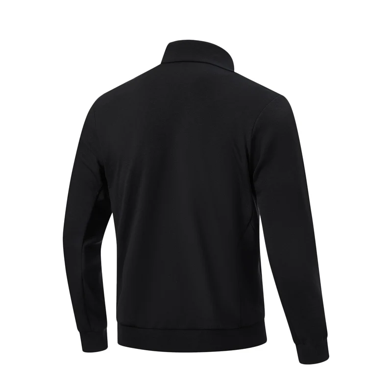 Li-Ning Men's Training Hoodless Knit Jacket LN DRY Anti-Static Comfortable Sports Coat LiNing Fitness Long-Sleeve Tops AFDW935
