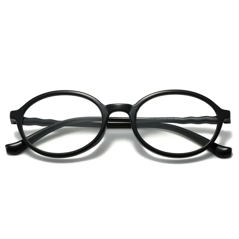 Fashionable oval eyeglass frames for ladies in Korean style, with anti-blue light function
