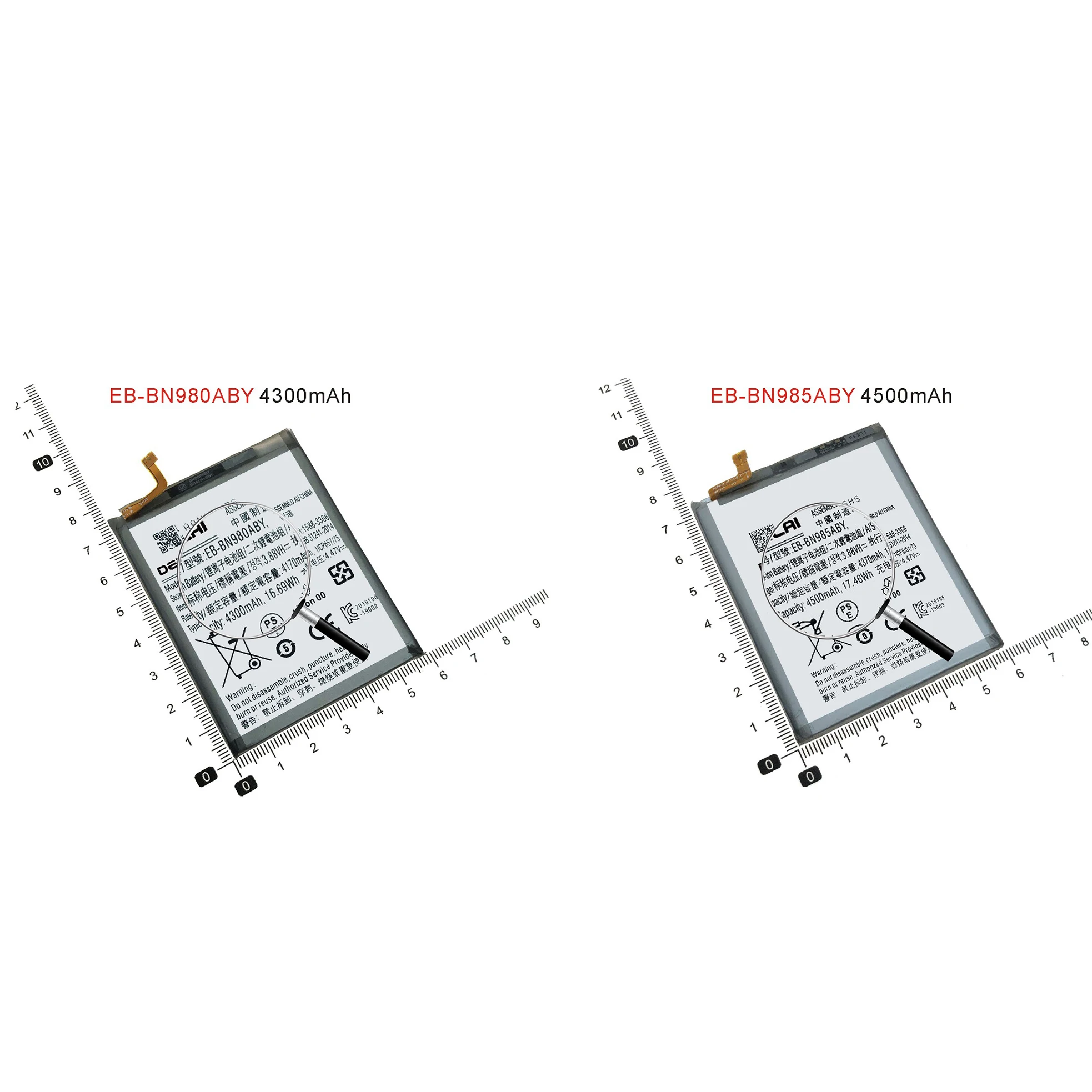 EB-BN980ABY Battery For Samsung Galaxy Note20 N980F Note20Ultra EB-BN985ABY Batteries Replacement Repair Parts