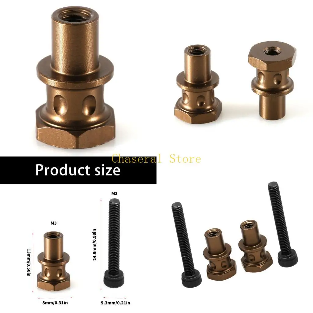 E7CE Easy Mount 2Mm Shock Standoff Spacer Enhances Off Road Toy Performances Alloy Suspension Spacer for Kyosho MP10 MP11