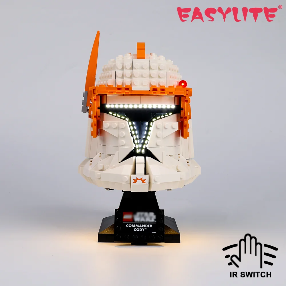 EASYLITE LED Light Set For 75350 Clone Commander Cody Helmet Star Building Blocks Bricks Wars DIY Lighting Kit NO Model