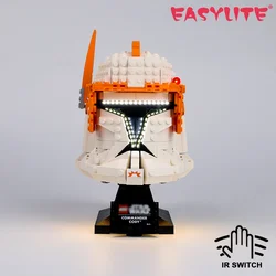 EASYLITE LED Light Set For 75350 Clone Commander Cody Helmet Star Building Blocks Bricks Wars DIY Lighting Kit NO Model