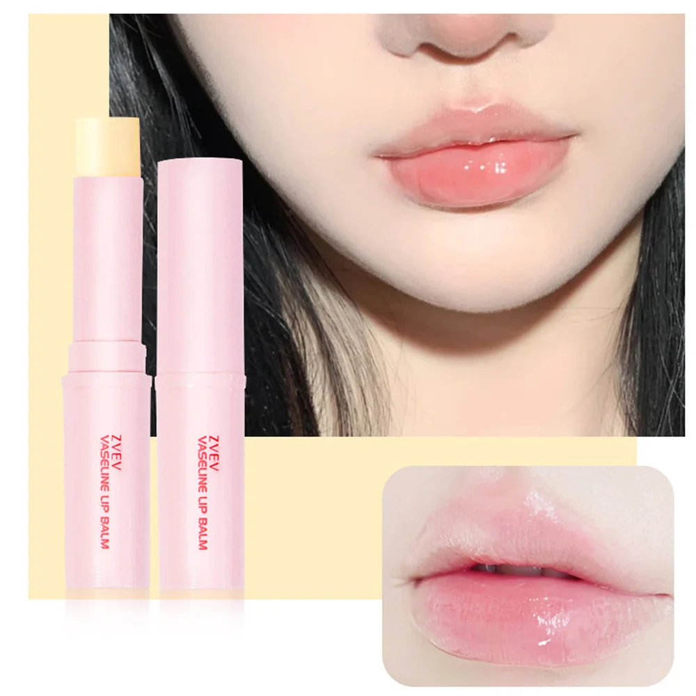 Fruity Peach Colored Lip Balm Waterproof Moisturizing Long Lasting Tinted Lipstick Jelly Plump Reducing Lip Line Makeup Cosmetic