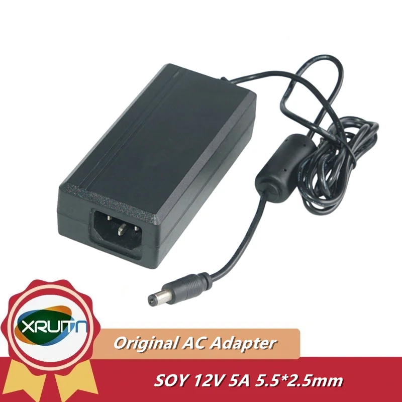 Cargador/adaptador de CA conmutada SOY-1200500/SUN-120050 genuino para MSI Optix AG32C AG32VC AG32CQ fuente de alimentación de Monitor SOY 12V 5A