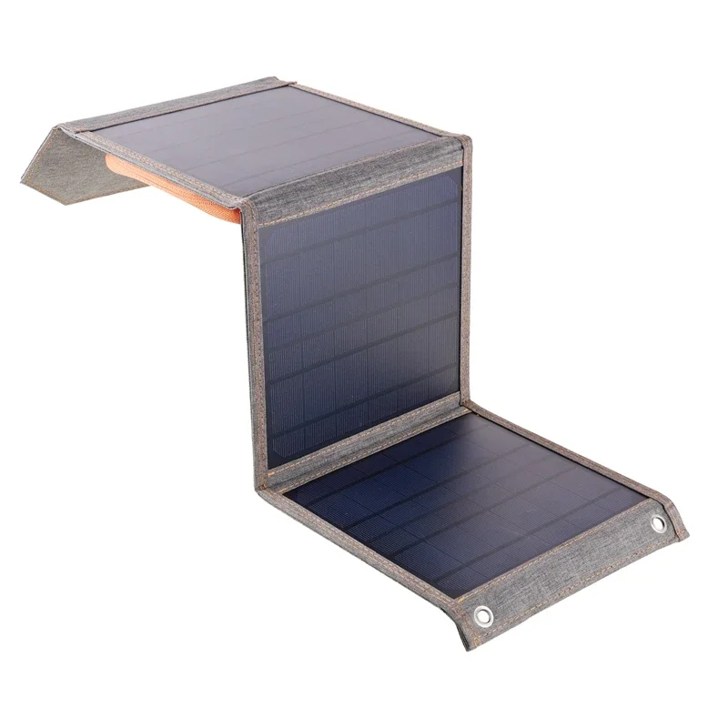 Imagem -02 - Painel Solar Dobrável Portátil com Cabo Usb Carregador Solar Celular Banco de Potência do Telefone ao ar Livre Camping Caminhadas 150w 100w 5v