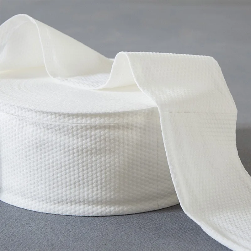 New Facial Cleansing Towel Salon-Size Roll Pure Cotton Disposable Cleansing Towel Makeup Removal Towel Thickened Cotton Soft Tow