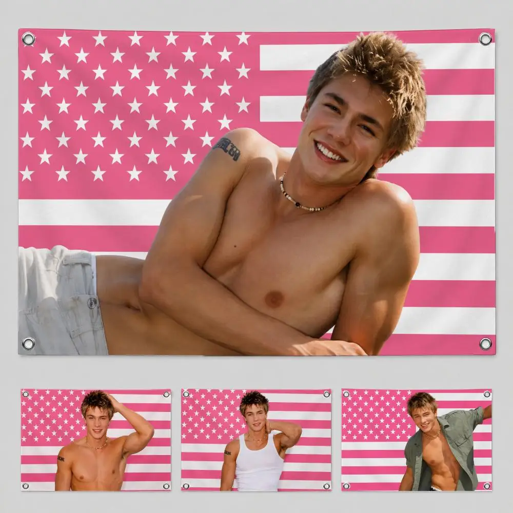 Actor Chad Michael Murray Flags Yard Garden Decor Banner Indoor Outdoor Wall Hanging Flag Home Patio Wall Art Decoration