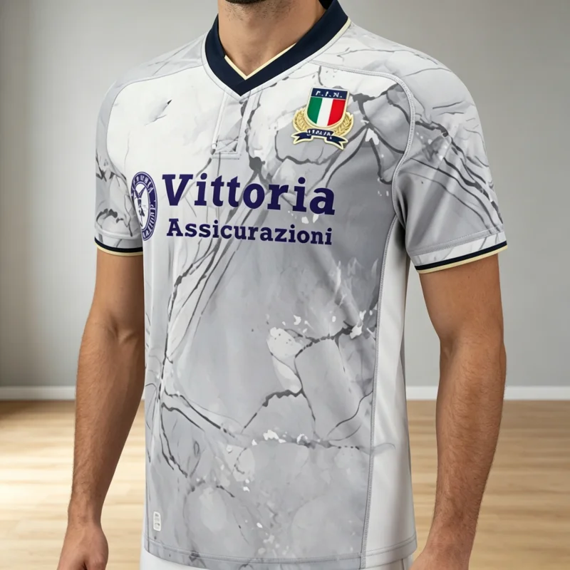 New 25_26 Italian Rugby Jersey  T-shirt  Fitness Sports Casual Wear Breathable and Quick-drying Sportswear FamilyMatching
