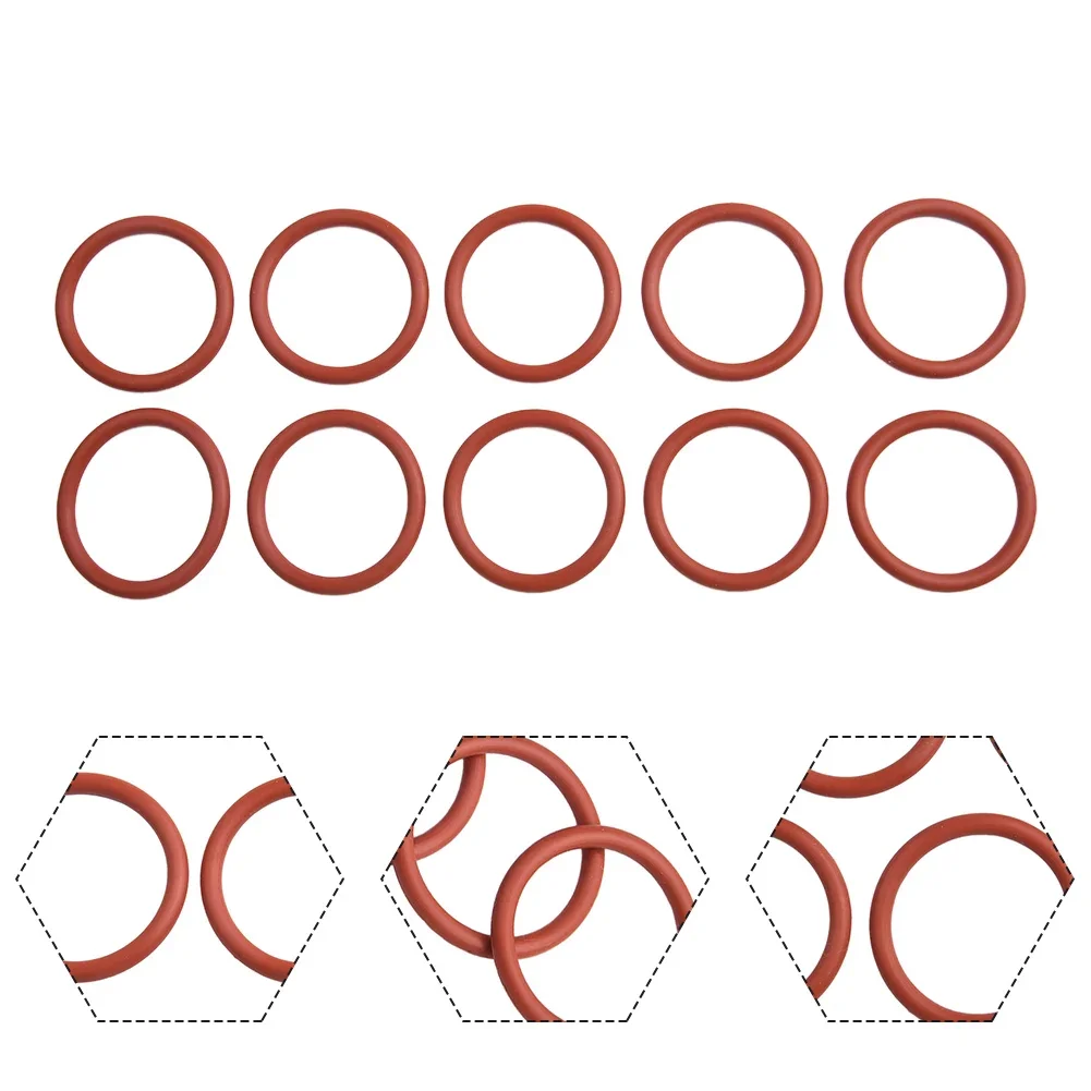 O-ring Seal Red Silicone Ring Gasket Replacement Spare Part For DeLonghi Coffee Machine Extractor Process Seal