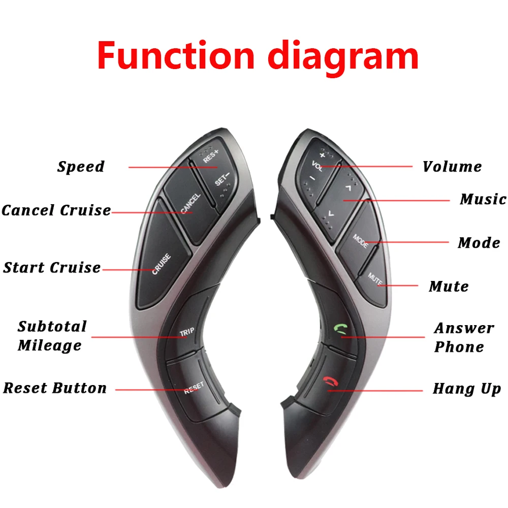 Multifunction Cruise Control Music Steering Wheel Button For HYUNDAI For Elantra 2012 2013 2014 2015 AT 2012 2013 2014 MT i30 MT