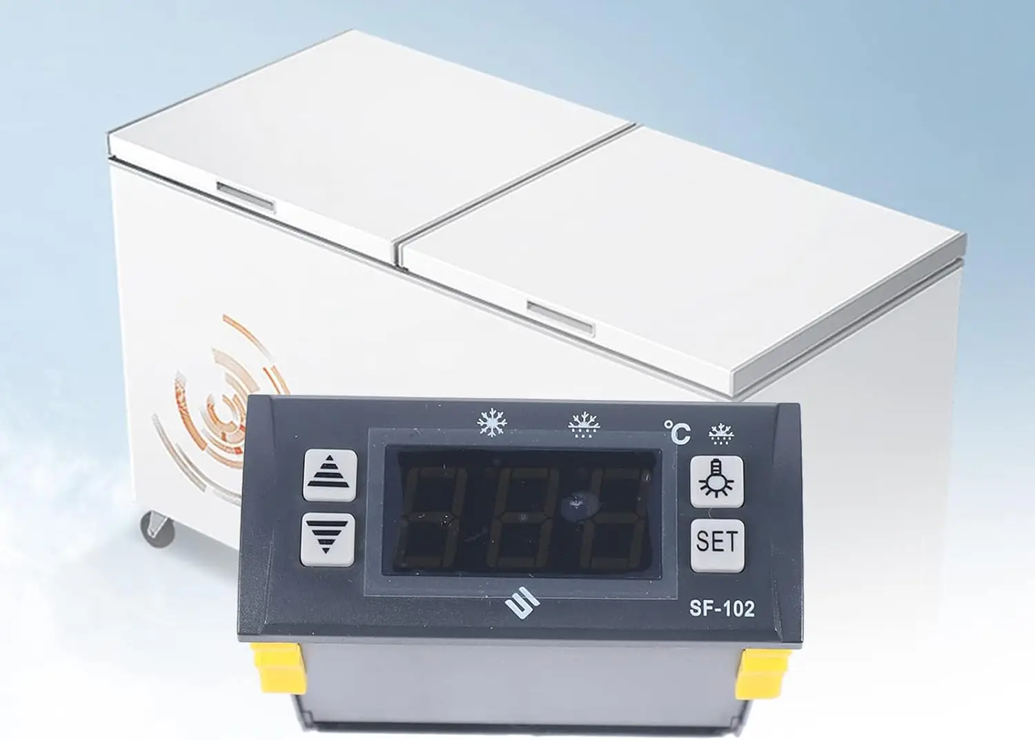 SF-102 ترموستات الثلاجة ذكي العرض، 110 فولت 60 هرتز شاشة ديجيتال إلكترونية متحكم في درجة الحرارة ترموستات
