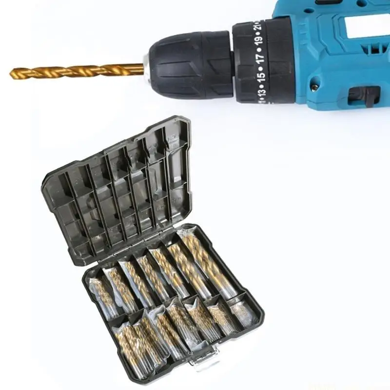 

A2BE Shank Twist Drill Bits Kits with Storage Case for Drilling in Various Materials