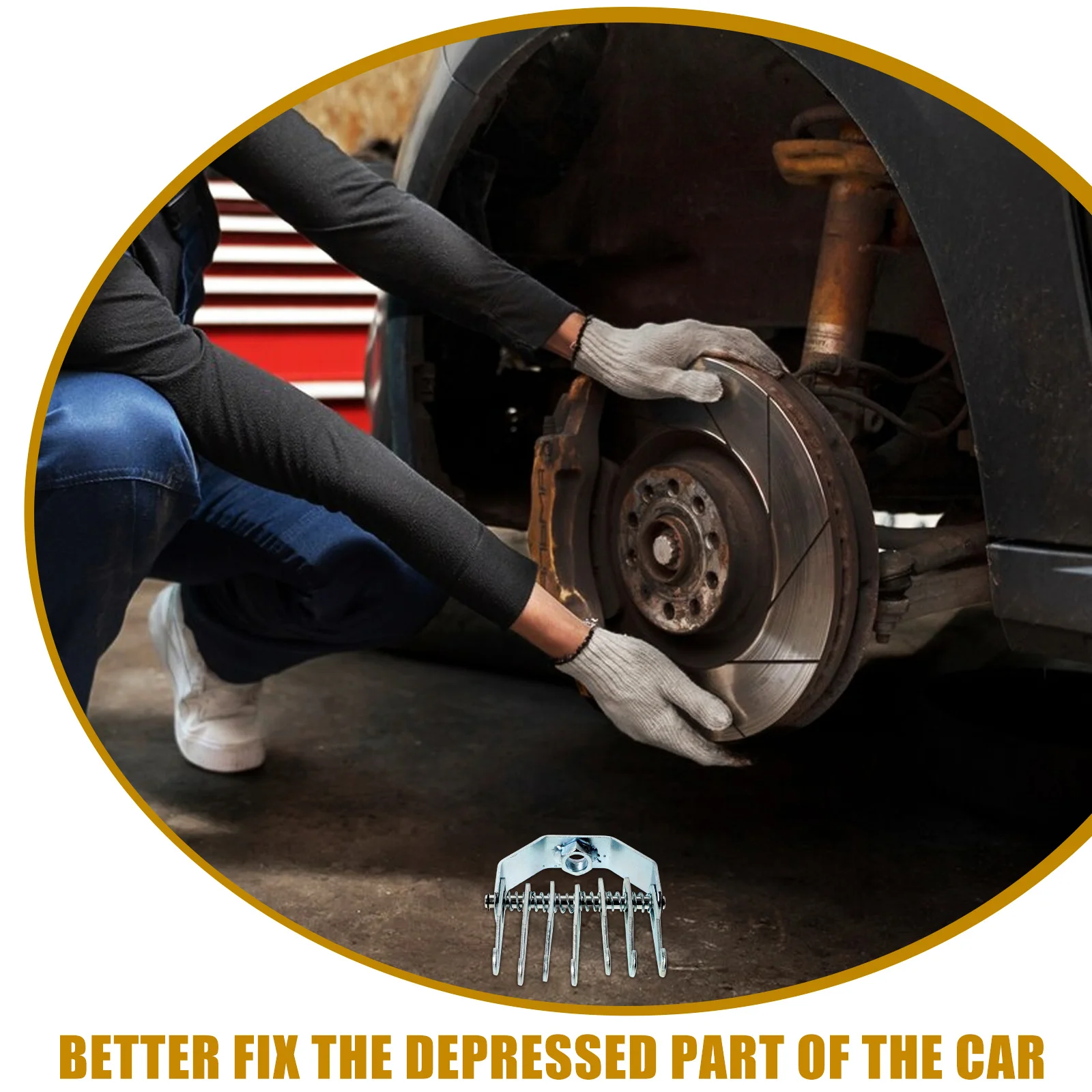 7 Claw Dent Puller Hook Professional Grade Metal Claw Puller for Precise Auto Dent Removal and Repair Efficiency