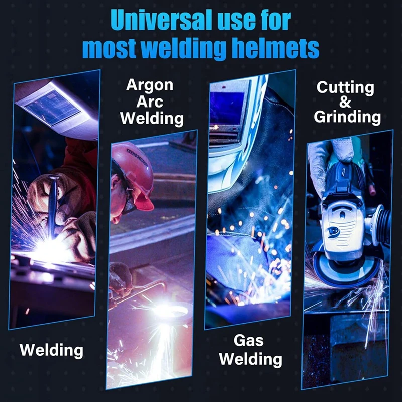 ABJI-6Pcs Welding Helmet Cover Lens For 3350,2450,750S&850S Series,Welding Hood Clear Lens Electric Welder Parts