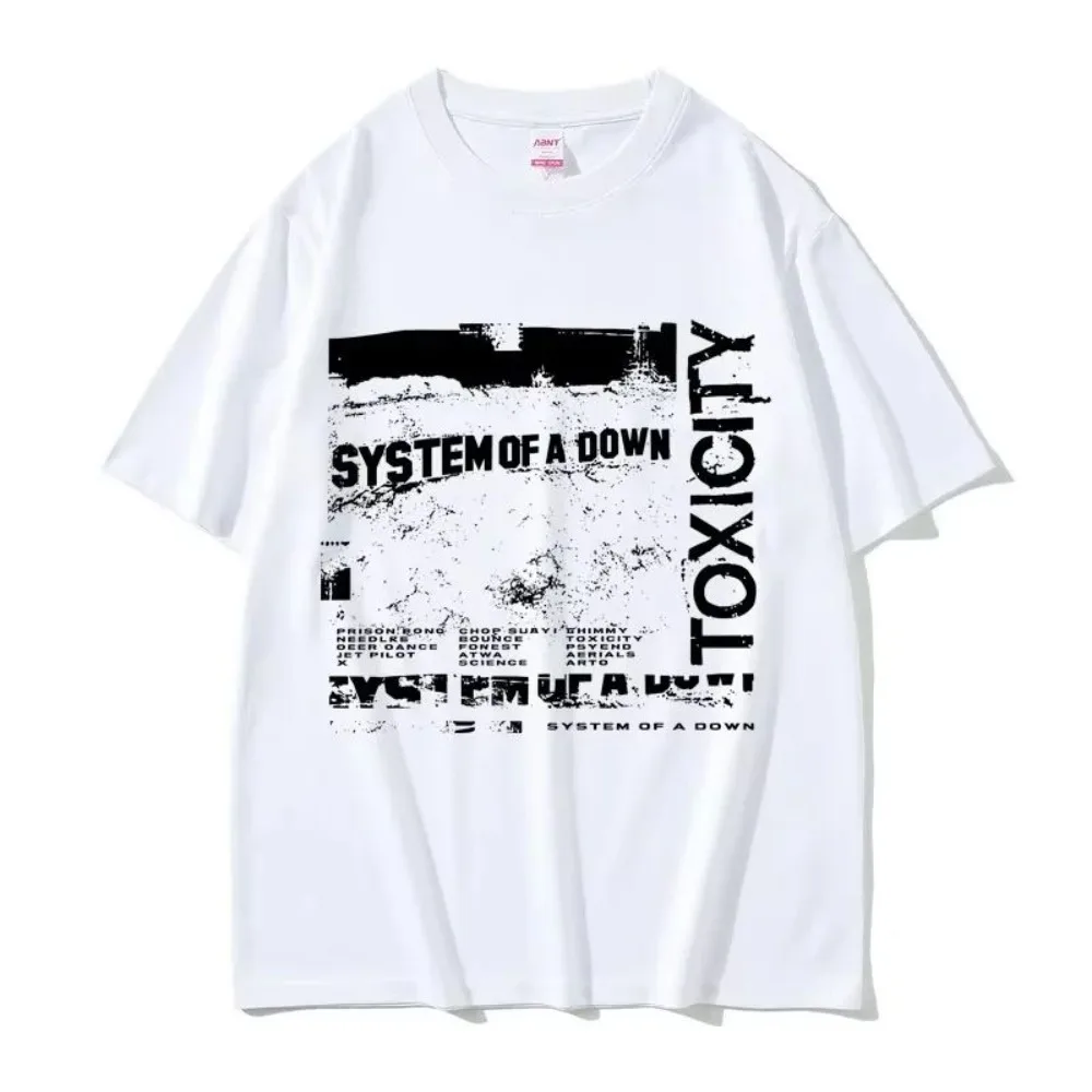 2026 System of A Down Toxicity Album Printed Men Women Gothic Rock Streetwear Men's women 90s Alternative Metal T-shirts fashion