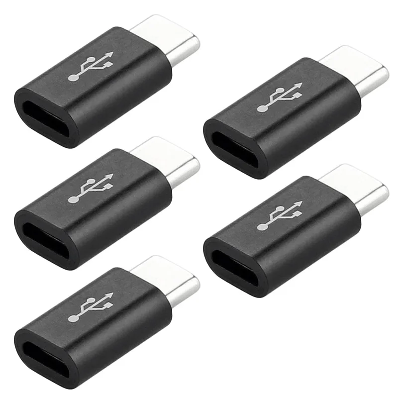 100pcs USB 3.1 Type C OTG Adapter Micro USB Female to Type C Male Converter for Samsung Galaxy Note 8 S8 Plus/A5/A7 2017/Oneplus