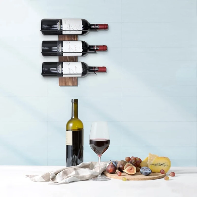 Stylish Wall Mounted Wine Stand Holder Convenient Wine Holder Versatile Wine Display Shelves For Wine Collectors