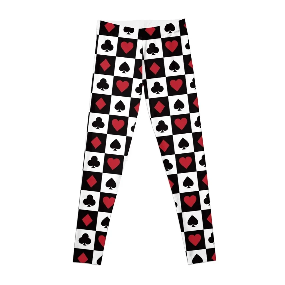 

Card Pattern - Red Queen Leggings Female legging pants Women sportwear Womens Leggings