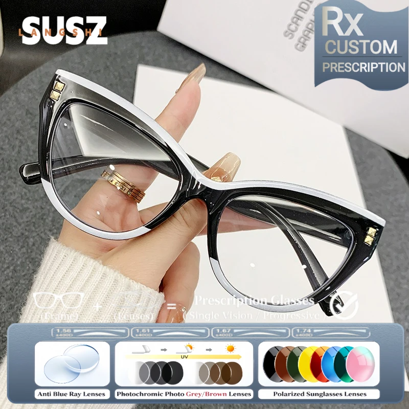 ls-susz-trendy-cat-eye-anti-blue-light-prescription-glasses-women-anti-reflective-myopia-customized-progressive-reading-glasses