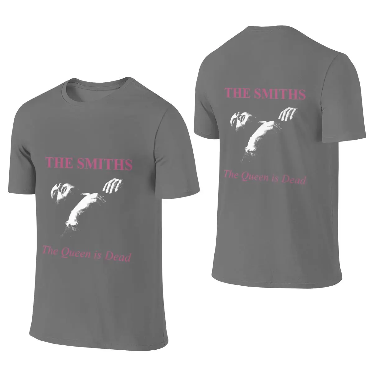 Man The Smiths The Queen Is Dead Comfortables American Style Reversible T-shirt Forest-Style Fresh Travel Must-Have Short Sleeve
