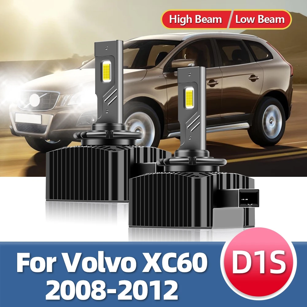 

D1S LED Car Headlights HID Bulbs 30000LM Turbo Lamp 6500K Automobile 12V For Volvo XC60 2008 2009 2010 2011 2012