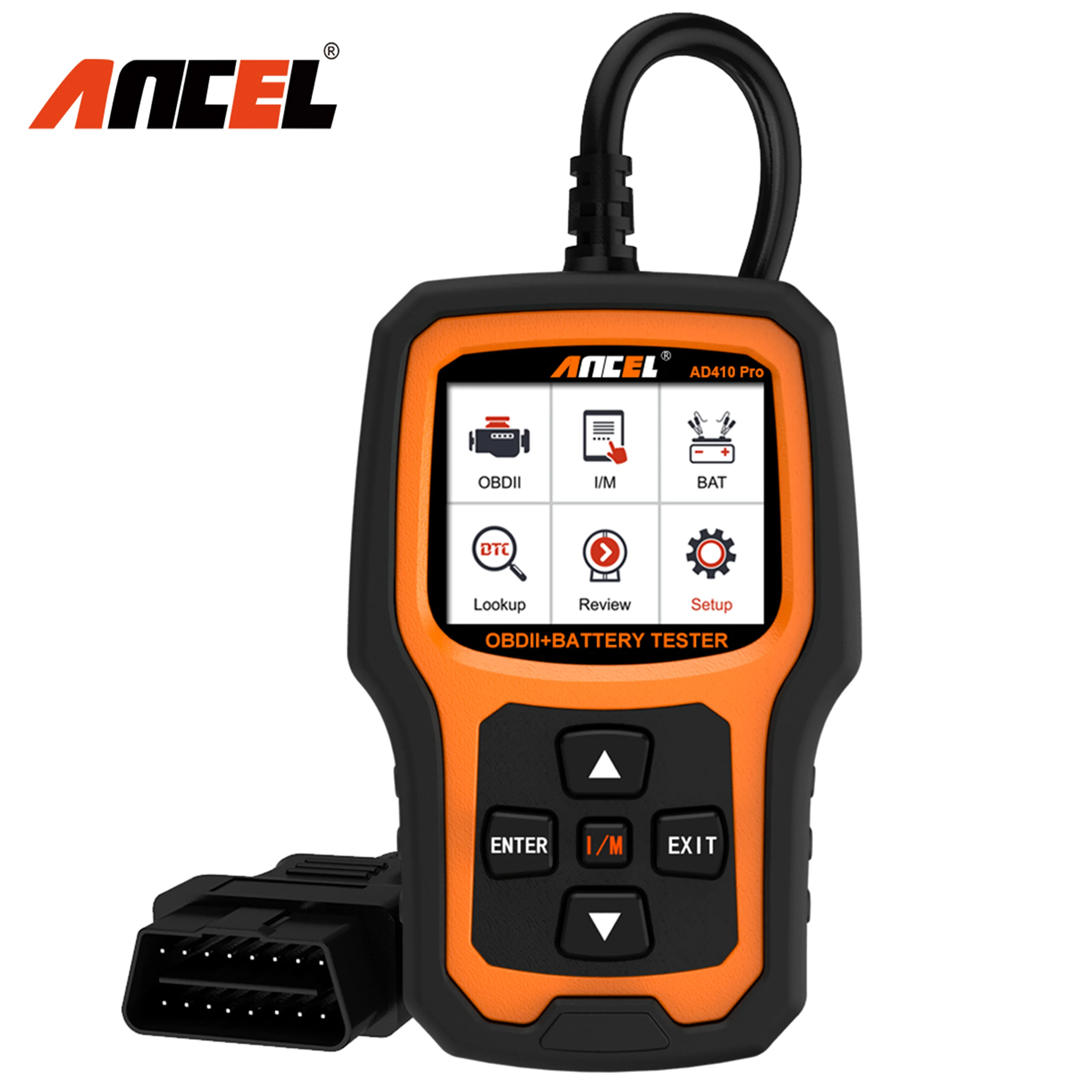 

ANCEL AD410Pro OBD2 Automotive Scanner Car Diagnostic Tool Engine Code Reader Erase Error Codes Auto OBD II Scanner Free Update