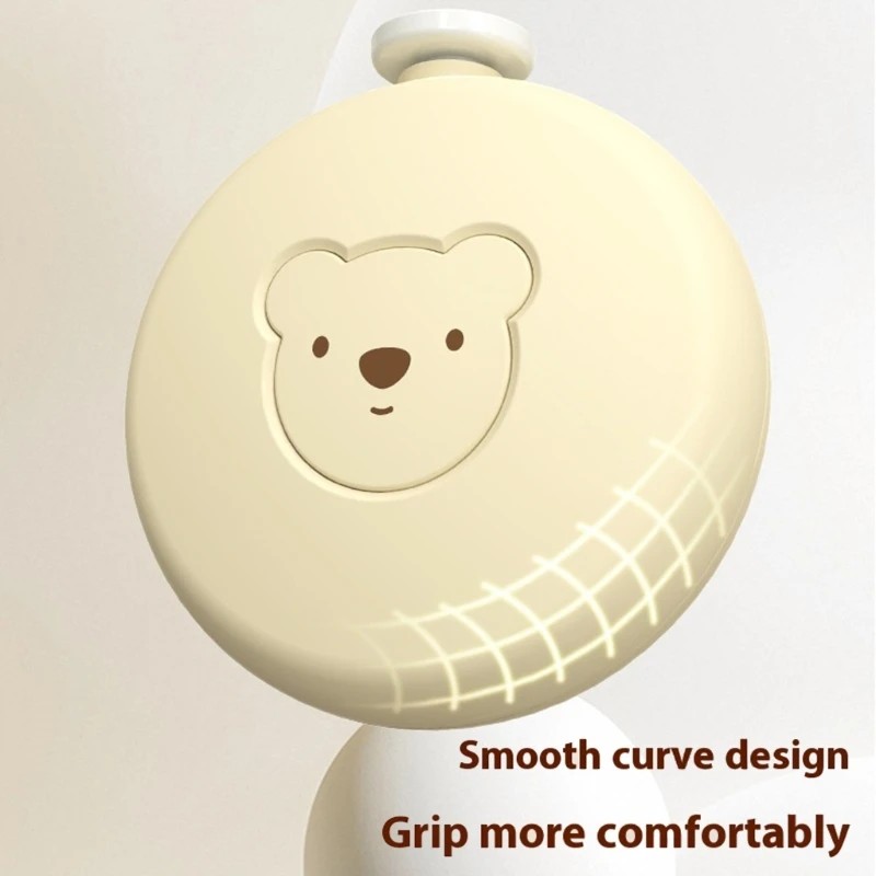 J15U مطحنة أظافر كهربائية للرضع مع 6 رؤوس تلميع عملية آمنة سهلة الاستخدام بيد واحدة أداة تشذيب أظافر الأطفال #3