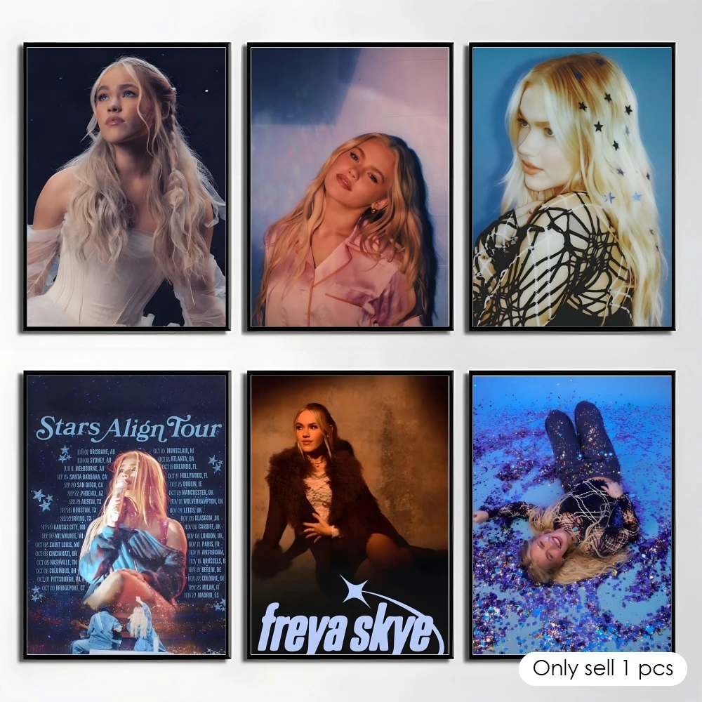 Popular Singer F-Freya Skye Poster Elegant And Affordable Wall Art Stickers For Dormitory Living Room And Bedroom Spaces