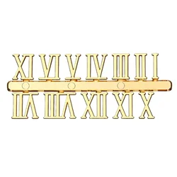Beautify Decoration Numerals Parts Accessories Clock Numbers Roman Numerals Silver Wall Clocks DIY Gold Plastic