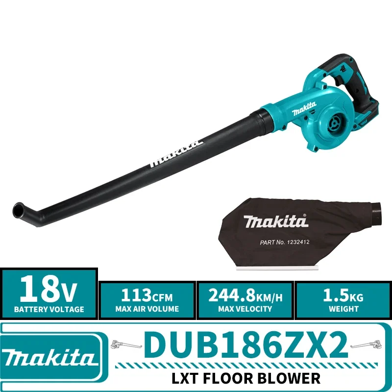 Makita DUB185ZX2O DUB186ZX2 Cordless Floor Blower 18V Lithium Power Tools 113CFM