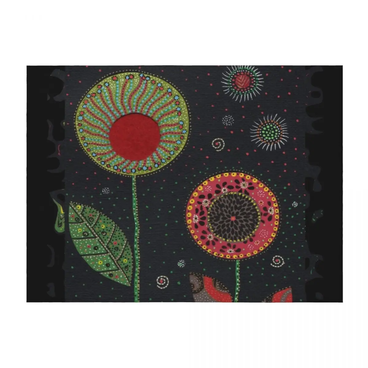 

Cosmic Flowers Throw Blanket Beach anime Vintage Luxury Blankets