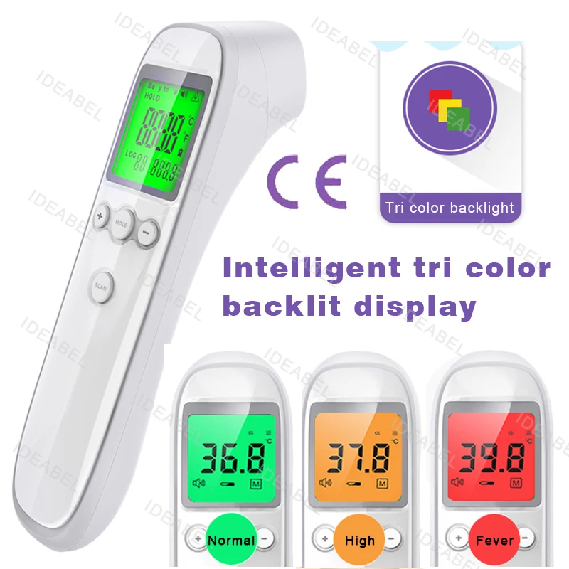 Baby Digitales Infrarot-LCD-Stirn-Medizinthermometer Fieber Kontaktloses klinisches elektronisches medizinisches Temperaturmessgerät für Erwachsene