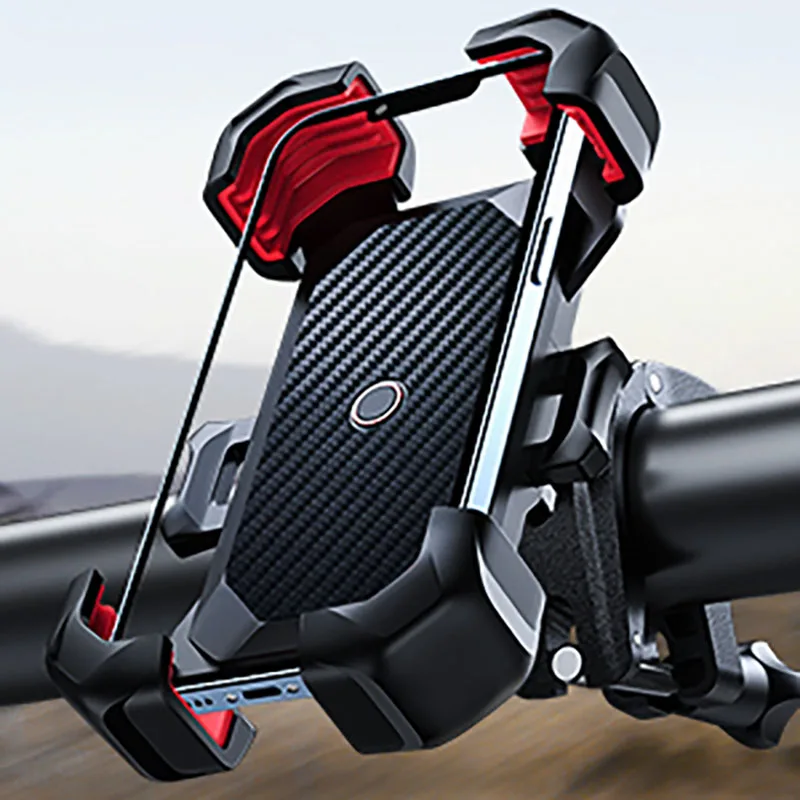 Joyroom Motorcycle Phone Holder 360° View Universal Bicycle Phone Holder for 4.7-7 inch Mobile Phone Stand Shockproof Bracket