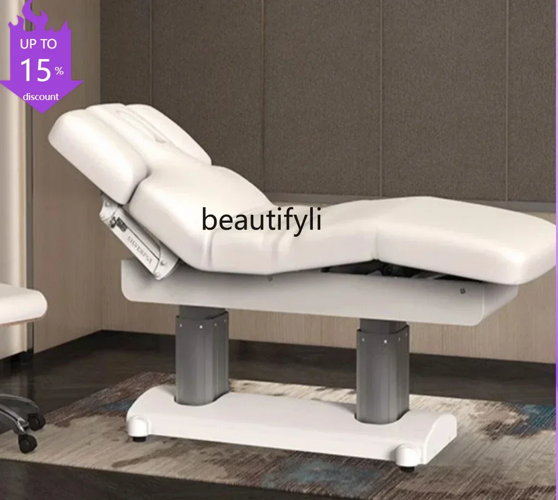 

SS NewFour-motor all-electric massage beauty bed, spa professional care high-grade PU leather bed