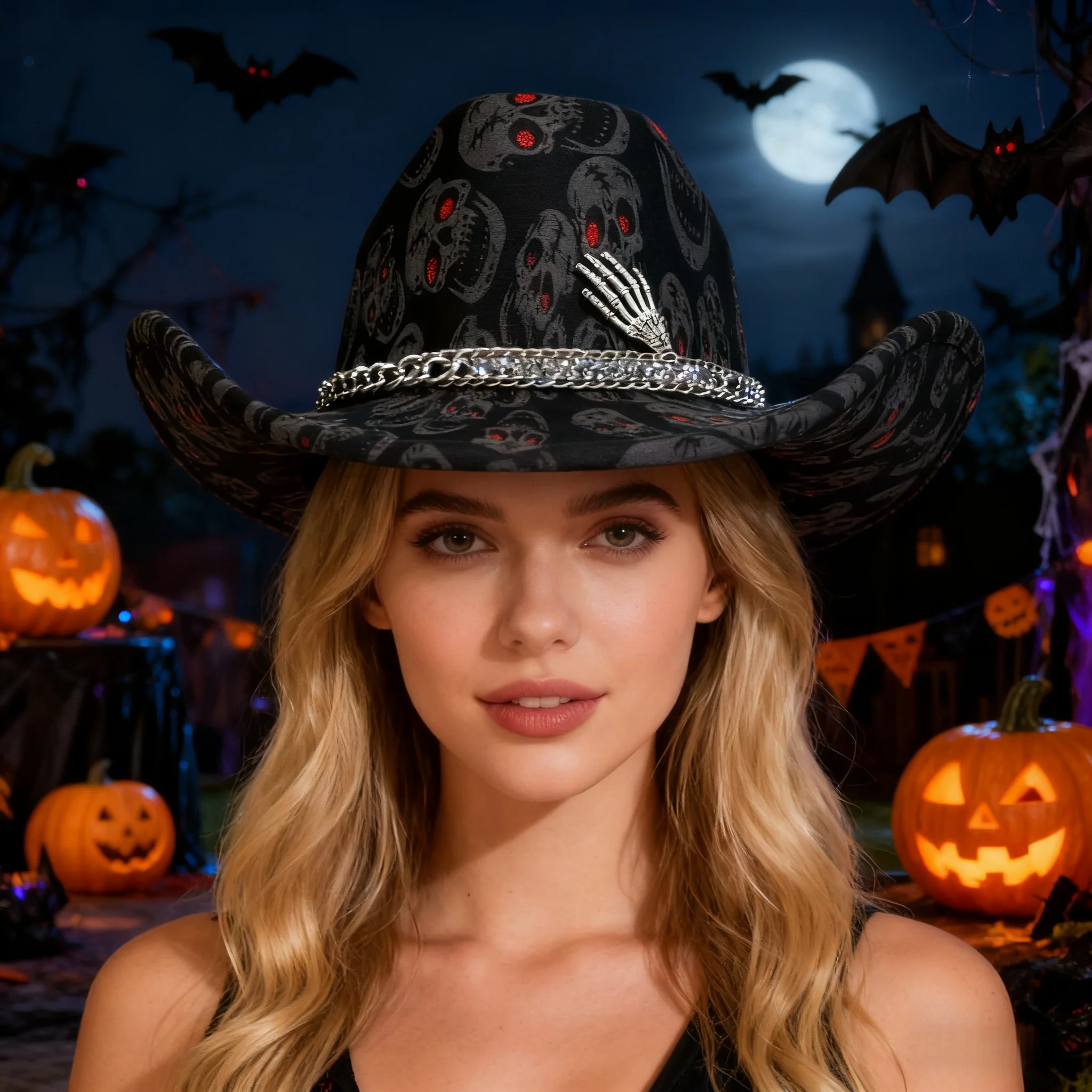 

Western Cowboy Hat Rhinestone Man - Vintage Cowboy Accessories & Country Cowgirl Hats for Ladies Adults Woman