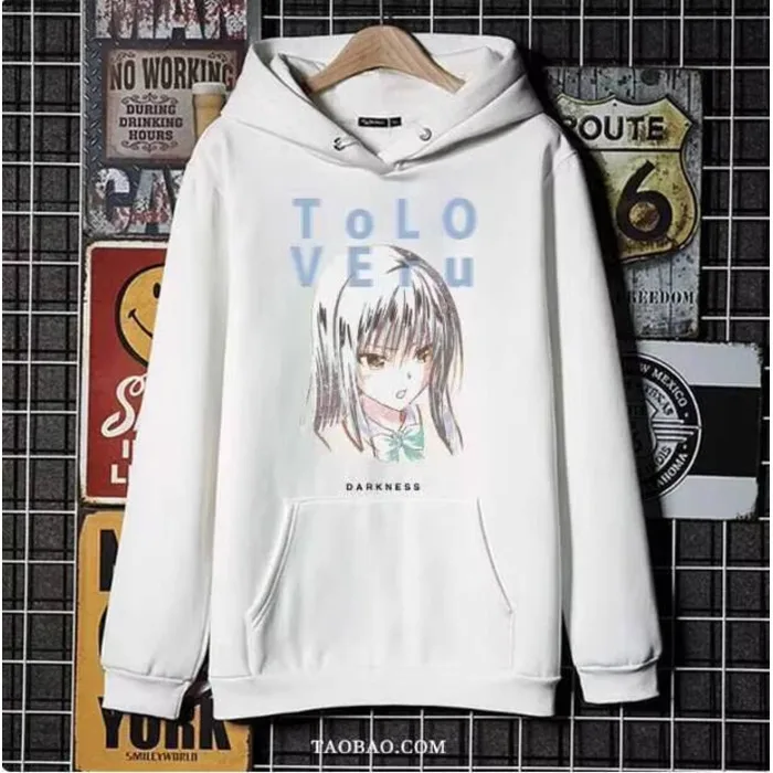

Anime To LOVE Kotegawa Yui Hooded Hoodie Cosplay Autumn Winter Men Women Coat Loose Jacket Tops anime