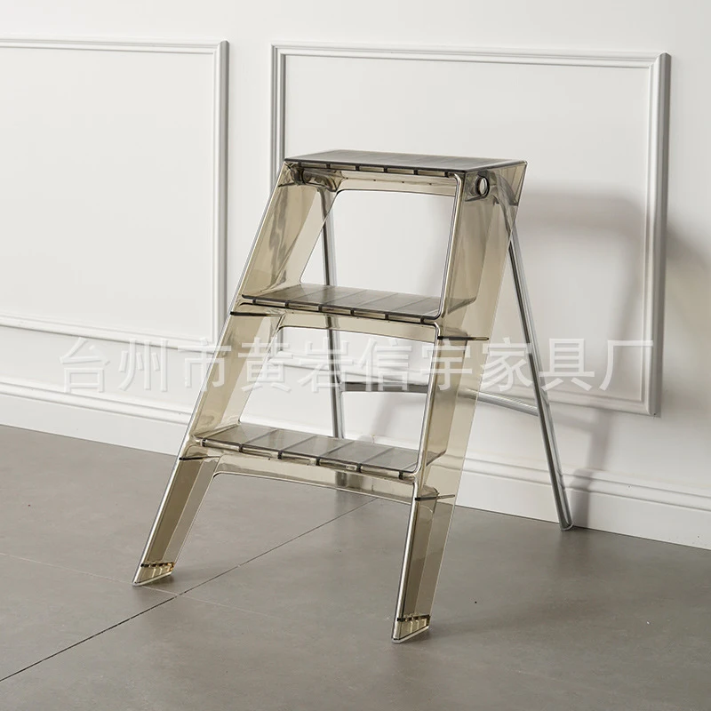 

Nordic- Household Ladder Shelf, Ins-Style Side Table, Foldable Indoor Multifunctional Storage Rack, Popular Three- Step