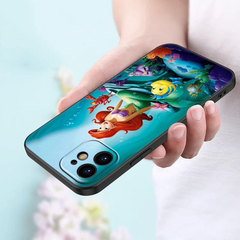 Casing Ariel putri duyung kecil, pelindung ponsel untuk Samsung A05S A04S A04E A03E A02S A01 Core A10S A11 A20S A30S A20E A21S A50S A31 A40 A41 A72