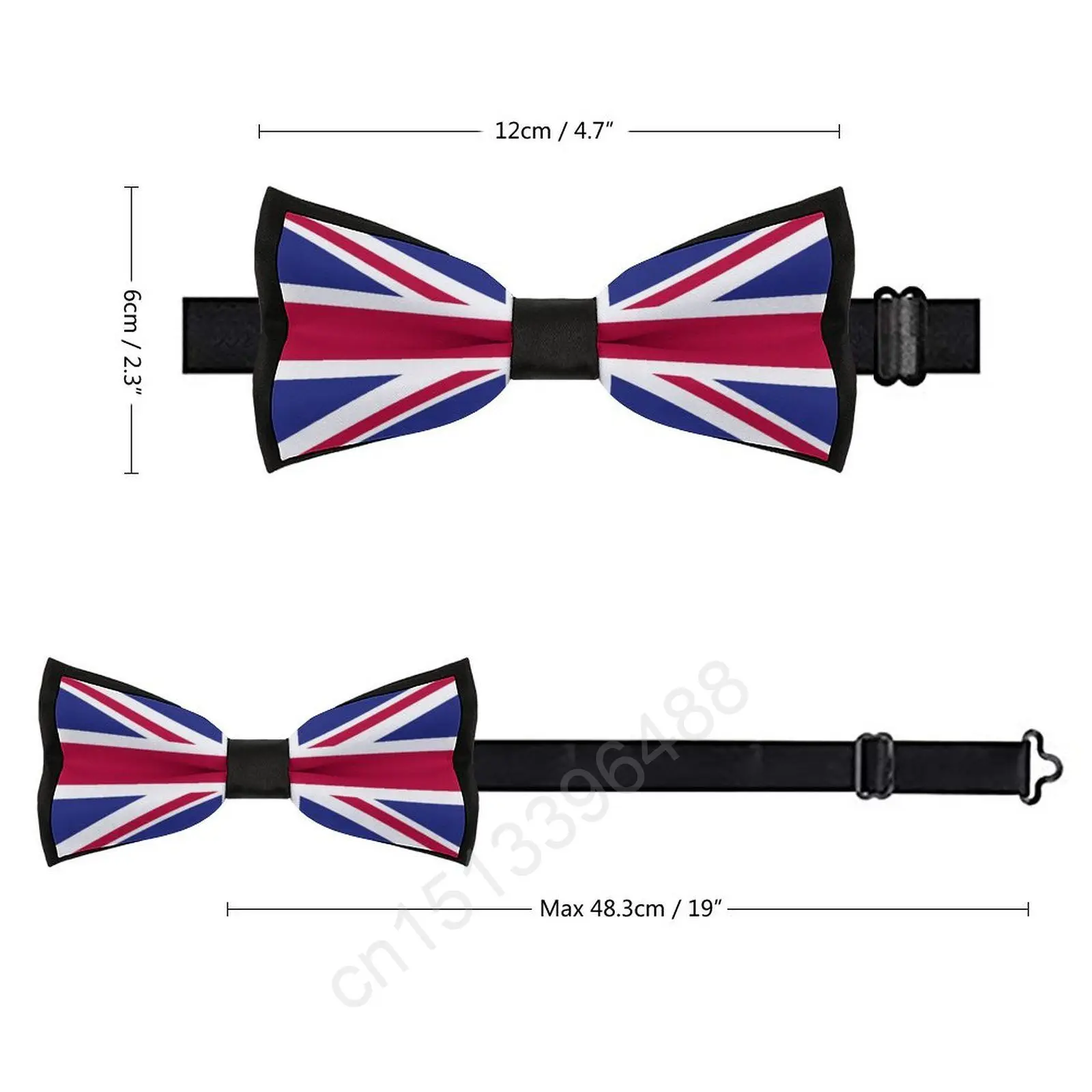 New Polyester United Kingdom Flag Bowtie for Men Fashion Casual Men's Bow Ties Cravat Neckwear For Wedding Party Suits Tie